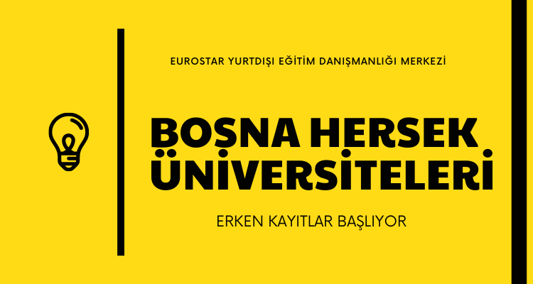 erken kayıt ile bosna hersek üniversitesi